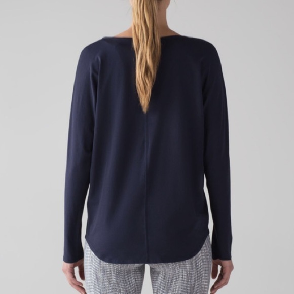 Lululemon Seymour Long Sleeve Midnight Navy - Picture 3 of 8